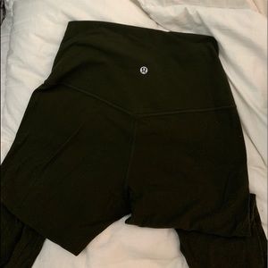 Army green align lululemon leggings